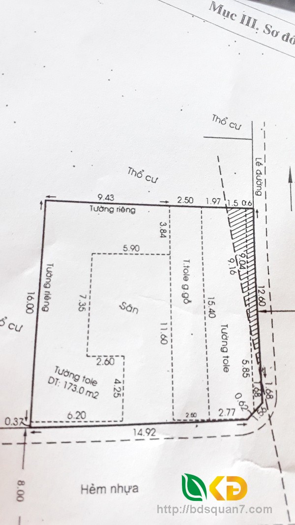 Bán đất 2 mặt tiền đường 8m KDC Lý Phục Man quận 7.